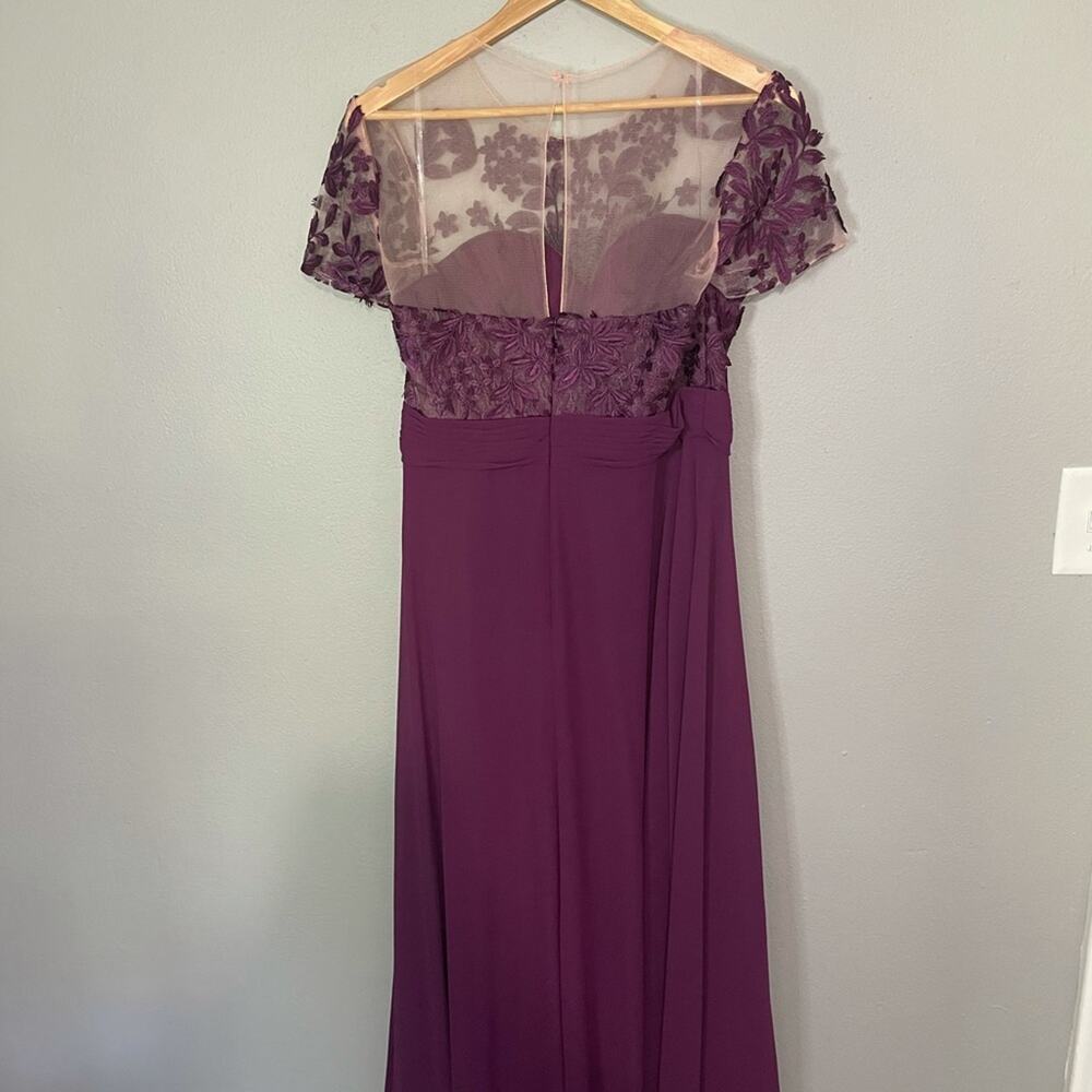 JS Collections Womens A-Line Embroidered Evening - Picture 8 of 11